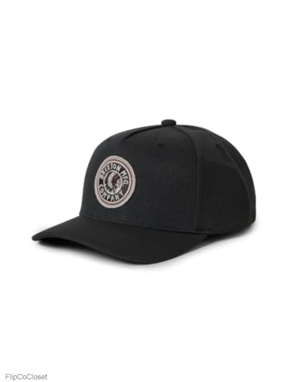 Cotton Snapback Hat Structured Curved Brim Adjustable
